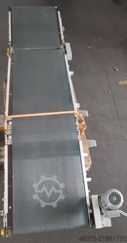 Rising falling Incline belt conveyor with... Transnorm 2980 ( 800 + 1275 + 1005 ) -700-600