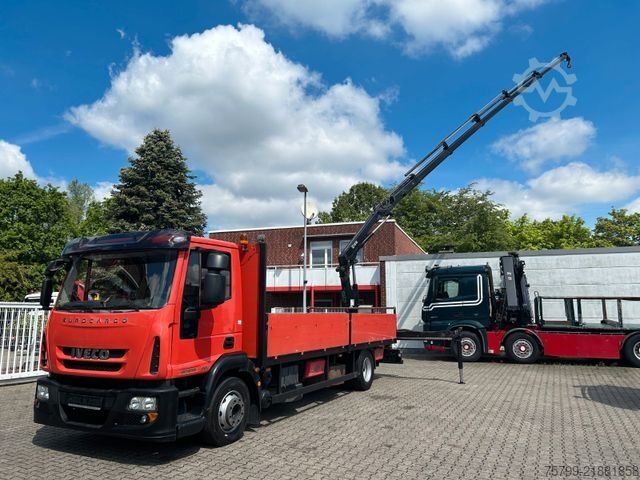 Truck mounted crane IVECO 120E25 Eurocargo Pritsche +HIAB XS 088 Kran