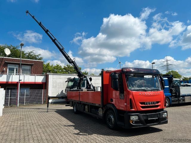 Truck mounted crane IVECO 120E25 Eurocargo Pritsche +HIAB XS 088 Kran