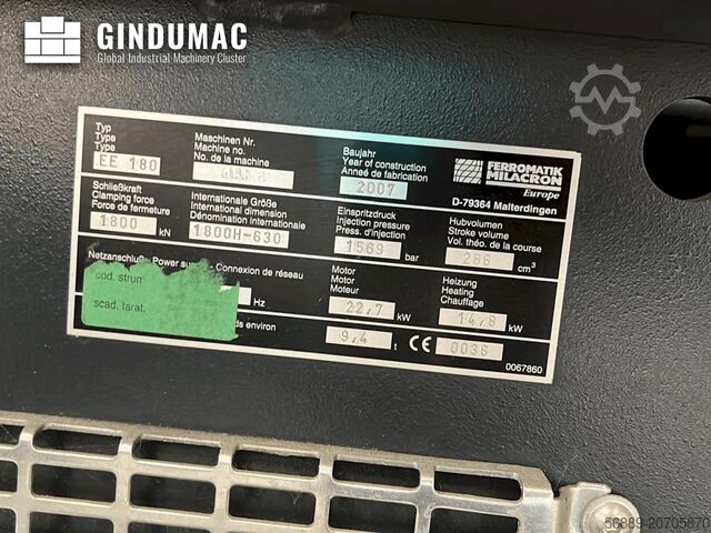 Electrical Injection Moulding Machine FERROMATIK ELEKTRA 180