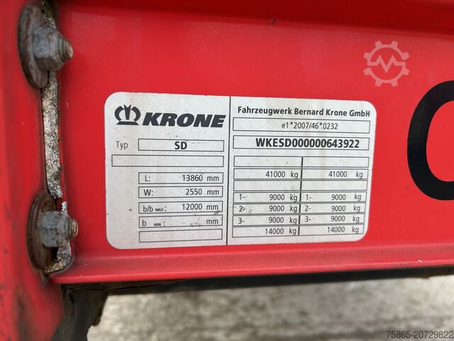 Curtain sided Krone Profi Liner / Pritsch - Plane / BPW Trommel / N...