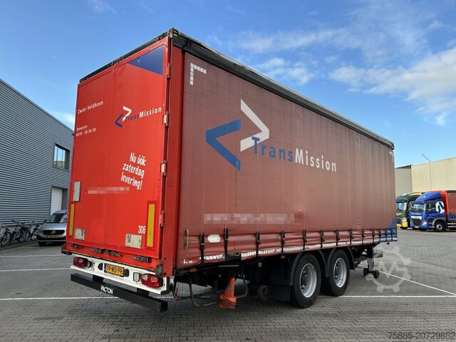 Curtain sided Pacton MXD 218 / Curtainside Trailer / BPW Drum / Wipk...
