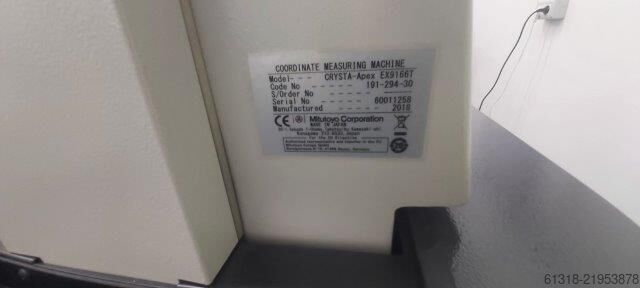 Coordinate measuring machine Mirutoyo CRYSTA-Apex EX 9166T