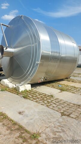 Lagertank 350hl heated tank with connical bottom 35 000l