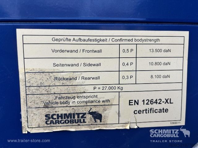 Open semitrailer with tarp Schmitz Cargobull Semitrailer Curtainsider Mega