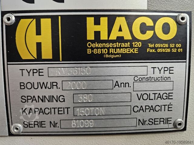 Press brake Haco ERM 36150