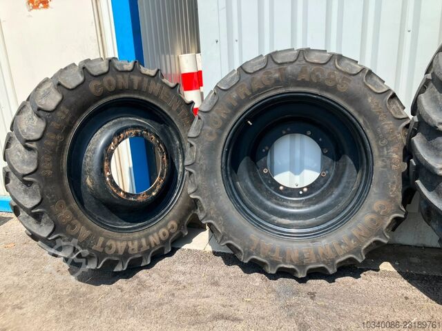 Continental New Holland NH T7.270, Pflegeräder, 320/90R32, 340/85R48, Spur 2,25 m Continental New Holland NH T7.270, Pflegeräder, 320/