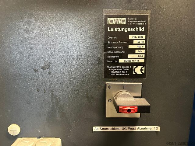 CNC lathe Index GU 600 H