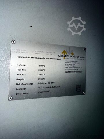 Hydraulic press Johannes Schäfer 