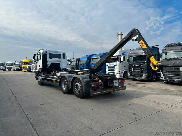 Abrollkipper MAN TGS 26.470 * HYVA * ACC * LENK-LIFT * 6X2 * TÜV