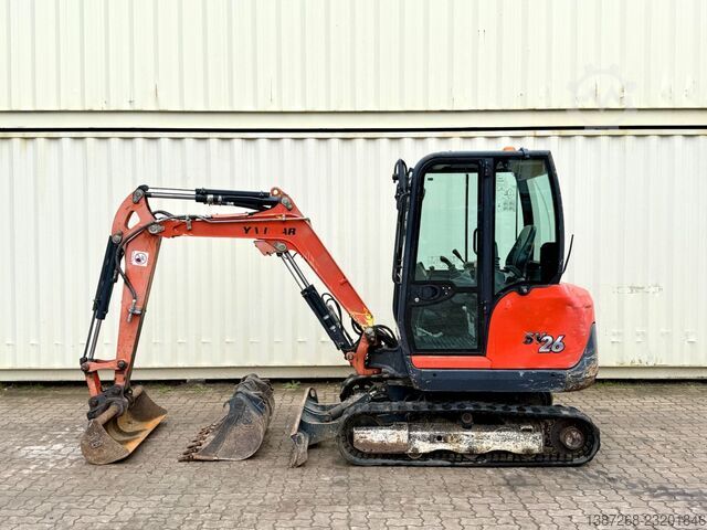 Minibagger YANMAR SV26 / 2018 BJ / 3.582 H / 3 x Löffel