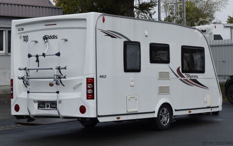 Wohnwagen  Elddis Odyssey 462 mit Mover und Vorzelt