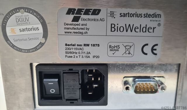 Sartorius Stedim biotech BioWelder 16370 Sartorius 16370