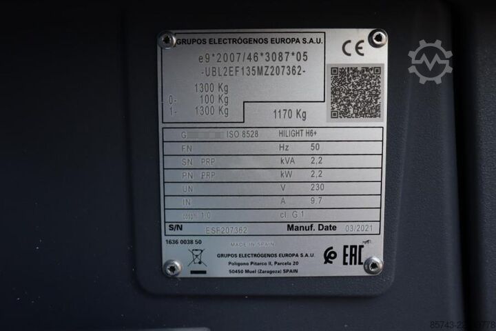 Lichtturm Atlas Copco Hilight H6+ Valid inspection, Max Boom Height 8m,