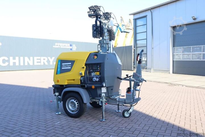 Lichtturm Atlas Copco Hilight H6+ Valid inspection, Max Boom Height 8m,