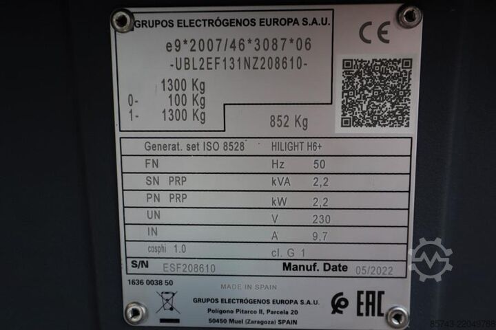 Lichtturm Atlas Copco Hilight H6+ Valid inspection, Max Boom Height 8m,