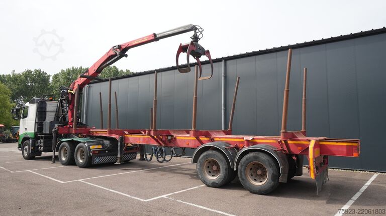 Crane truck Volvo FH 460 6x4 combi with Palfinger SRX 47 crane an...