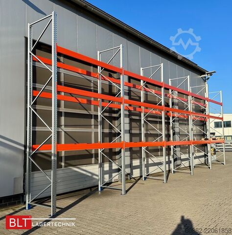 Heavy-duty shelf ca. 14 lfm. Palettenregale H: 500cm Fachlast: 4500 kg , 60 Palettenplätze