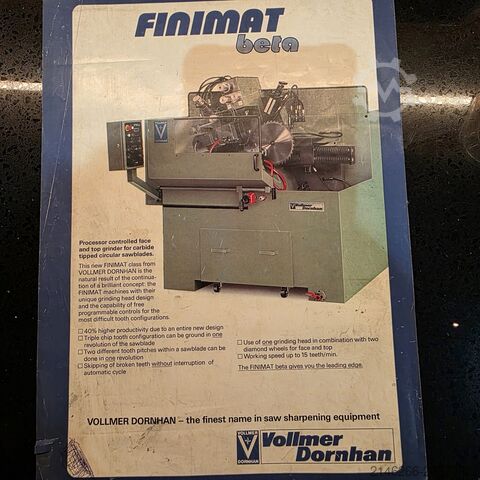 Sharpening machine Vollmer Finimat beta