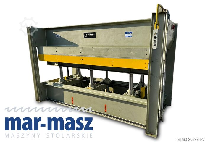 Hydraulic shelf press for veneer Joos typ HP 115 3000