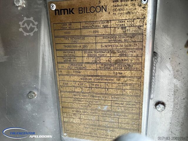 Tankwagen Volvo FH 540 HMK Bilcon 18800 Liter ADR, Retarder, St...