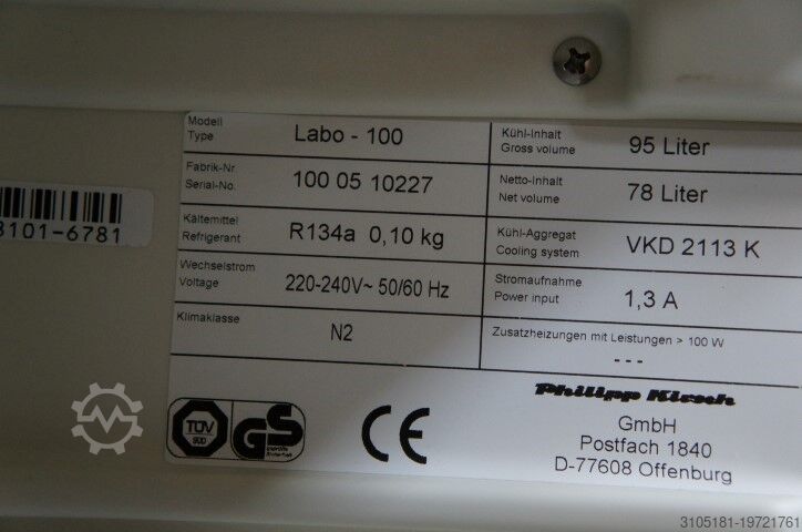 Laboratory refrigerator Kirsch LABO-100