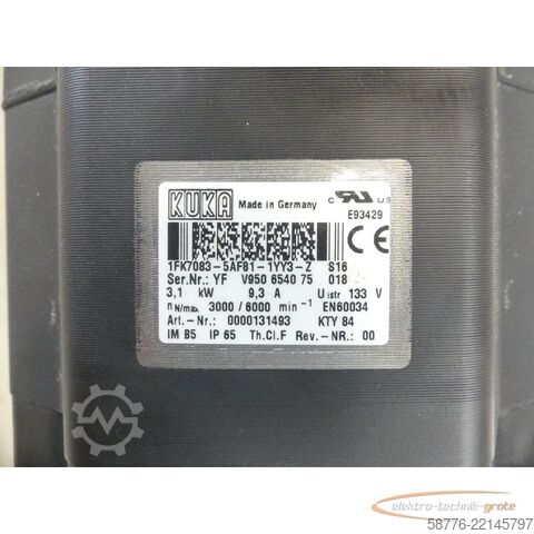Steuerung KUKA Stator für 1FK7083-5AF81 Motor SN: YFV950654075018