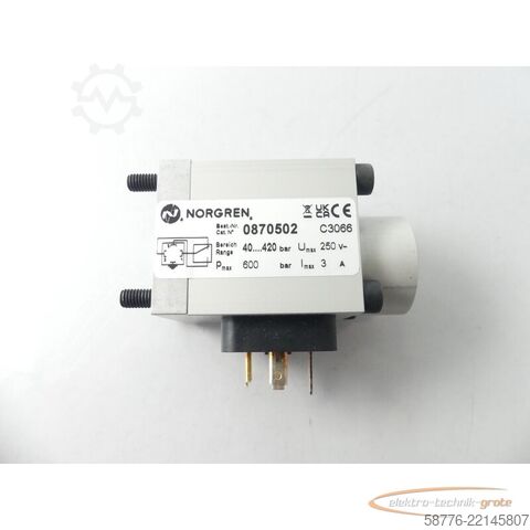 Komponente Norgren 0870502 C3066 Druckschalter + GDM 3016 HN Leitungsdose - ! -