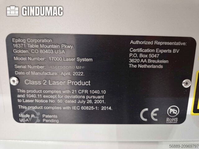 EPILOG Laser Fusion Ege 12 30watt fiber EPILOG Laser Fusion Ege 12 30watt fiber