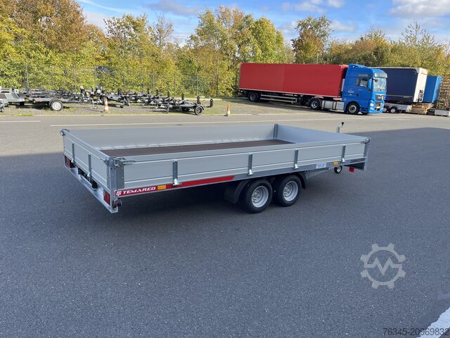 Car carrier trailer Temared CARKEEPER 4021/2 2,7 to. mit Bordwänden