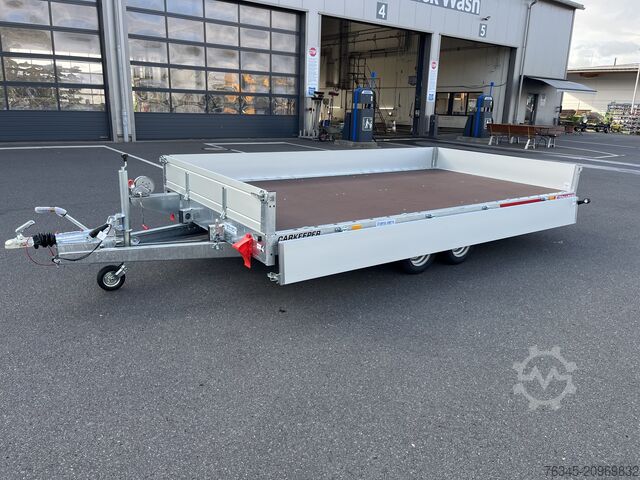 Car carrier trailer Temared CARKEEPER 4021/2 2,7 to. mit Bordwänden