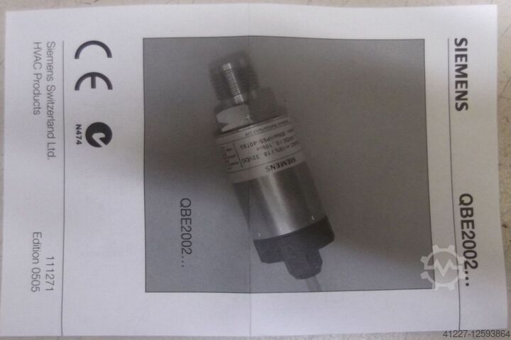 Pressure sensor Siemens QBBE2002-P16