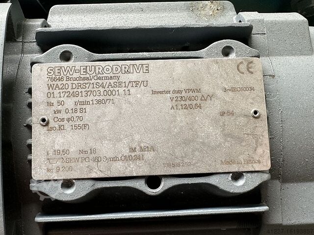 Conveyor belt with adjustment Grenzebach ZFTSP 850 x 1400 mm