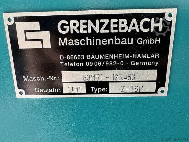 Conveyor belt Grenzebach ZFTSP 830 x 1500 mm