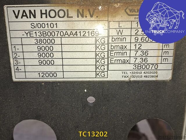 Container transportation Vanhool 
