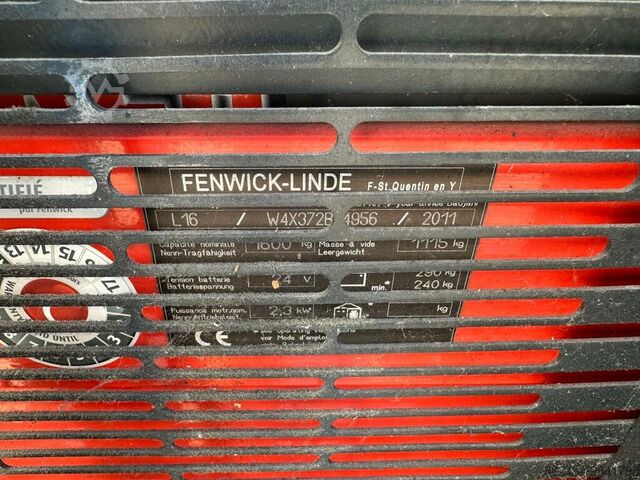 VS-22342 electric stacker Linde L16 Initial lift, 3,744mm long forks LINDE L16i