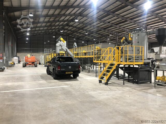 1.000 kg/h Hartkunststoff-Waschanlage Genox RP1000