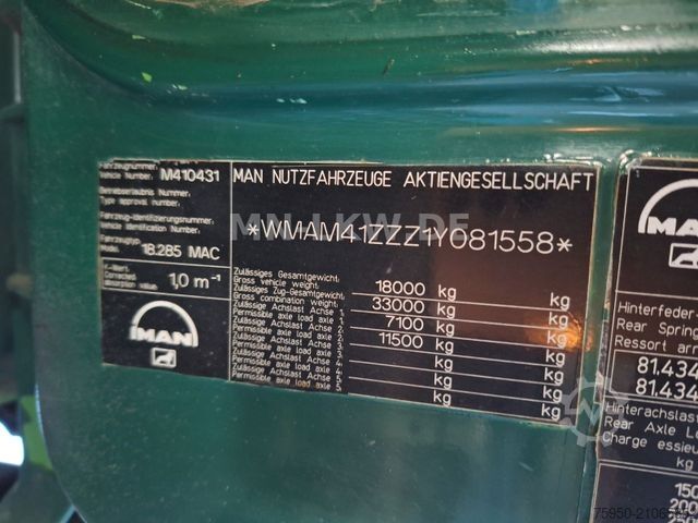 Kipper LKW MAN 18.280 4x4 ALLRAD ABROLLKIPPER ATLAS HAKEN TÜV