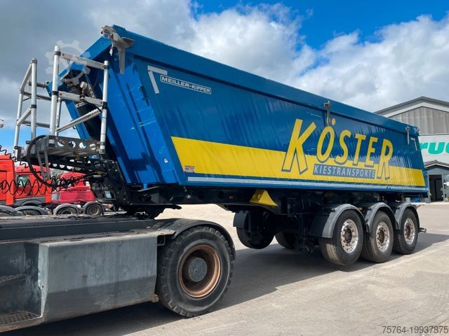 Tipper semitrailer MEILLER 27m³ Alu Kippauflieger / Fertigerbremse/Alufelge