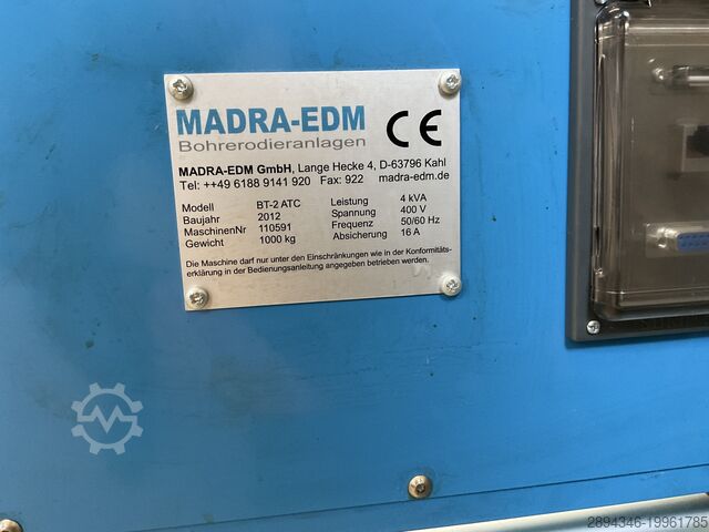 NC start hole EDM machine with changer Matra B2T-NC ATC