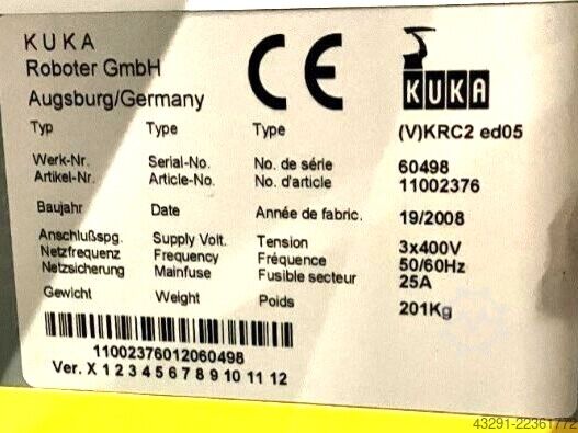 Industrieroboter KUKA KR 240 L210-2 2000 Seriennr. 912406