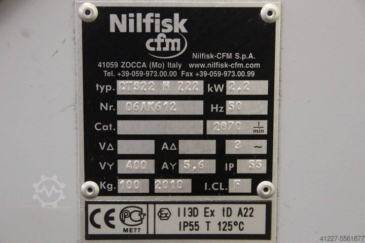 Industrial vacuum cleaners Nilfisk CTS22 H Z22