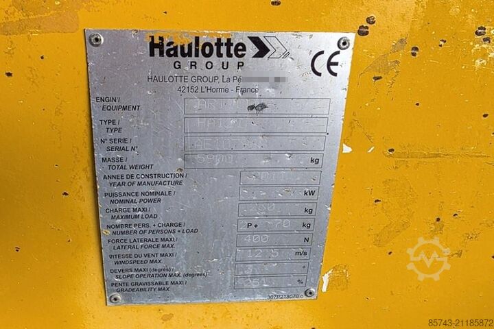 Gelenkteleskoparbeitsbühne Haulotte HA12IP As-Is, Electric, 12m Working Height, 6.7m R