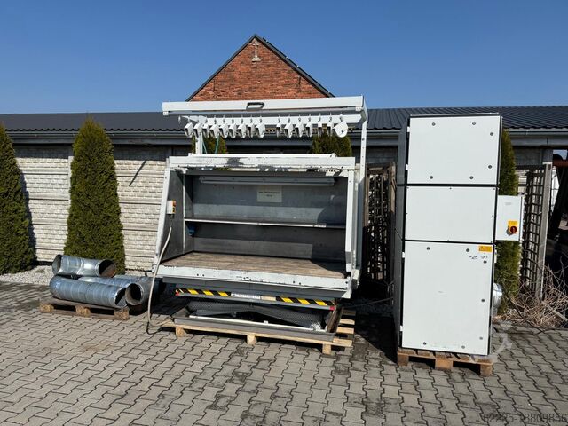 Arbeitstisch, Scherentyp mit Absaugung Beck BE-MI / BE-200/80/500