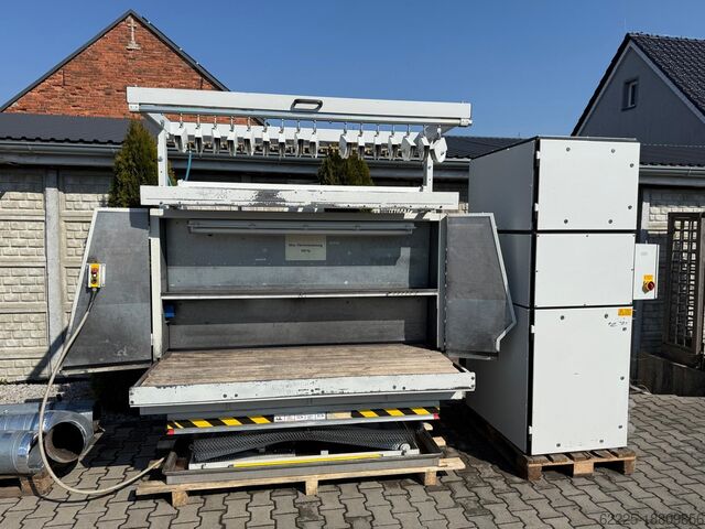 Arbeitstisch, Scherentyp mit Absaugung Beck BE-MI / BE-200/80/500