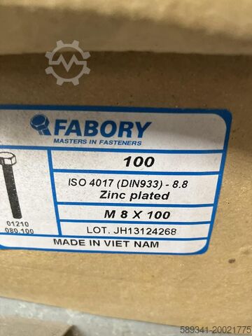 150-Ton Lot of Industrial Fasteners and Bolts CHIEF / PGB FASTENER / FABORY 