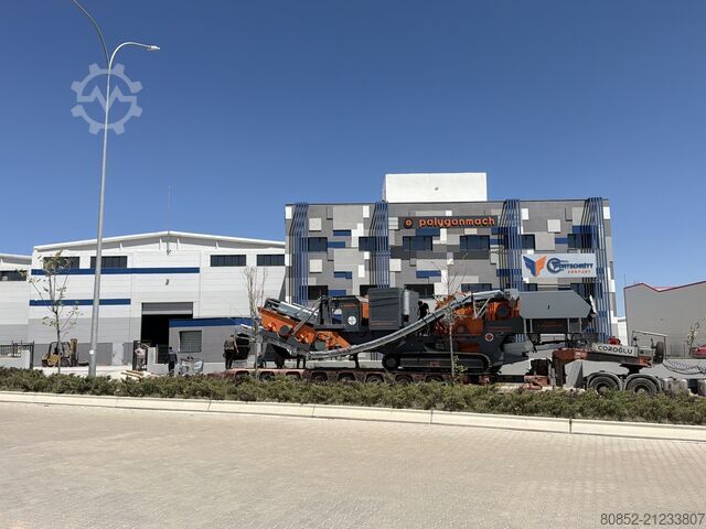 Brechanlage Polygonmach 1213  horizontal shaft impact crusher 1200x1300mm