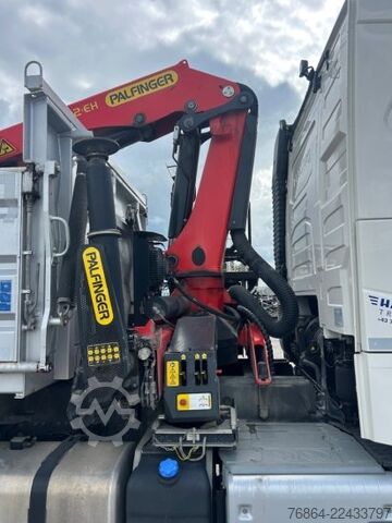 Dreiseitenkipper LKW VOLVO FH 500 3-SEITEN KIPPER MEILLER MIT PALFINGER PK22002EH, RETARDER