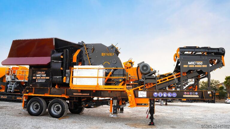 Crushing unit FABO Mobile Impact Crusher Mobile Impact Crusher MIC-100