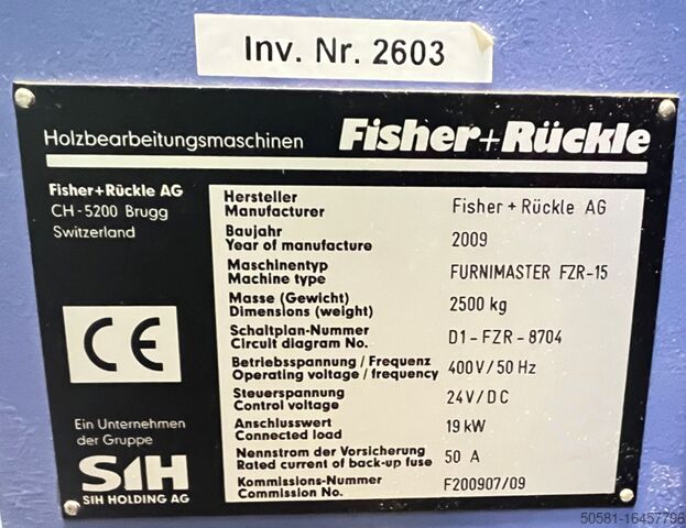 Veneer splicing machine Fisher+Rueckle FZR-15+DAR-22